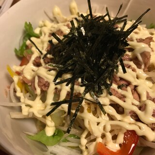 簡単 ツナマヨ好きのラーメンサラダ